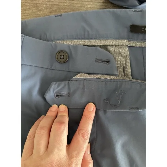 Greyson Montauk Jogger Pants Men's 32x30 Blue Elastic Stretch Performance Golf